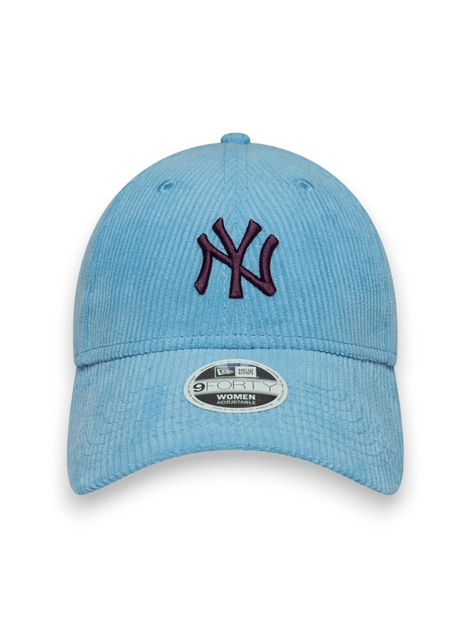 New Era New York Yankees Womens MLB Cord Pastel Blue 9FORTY Adjustable Cap