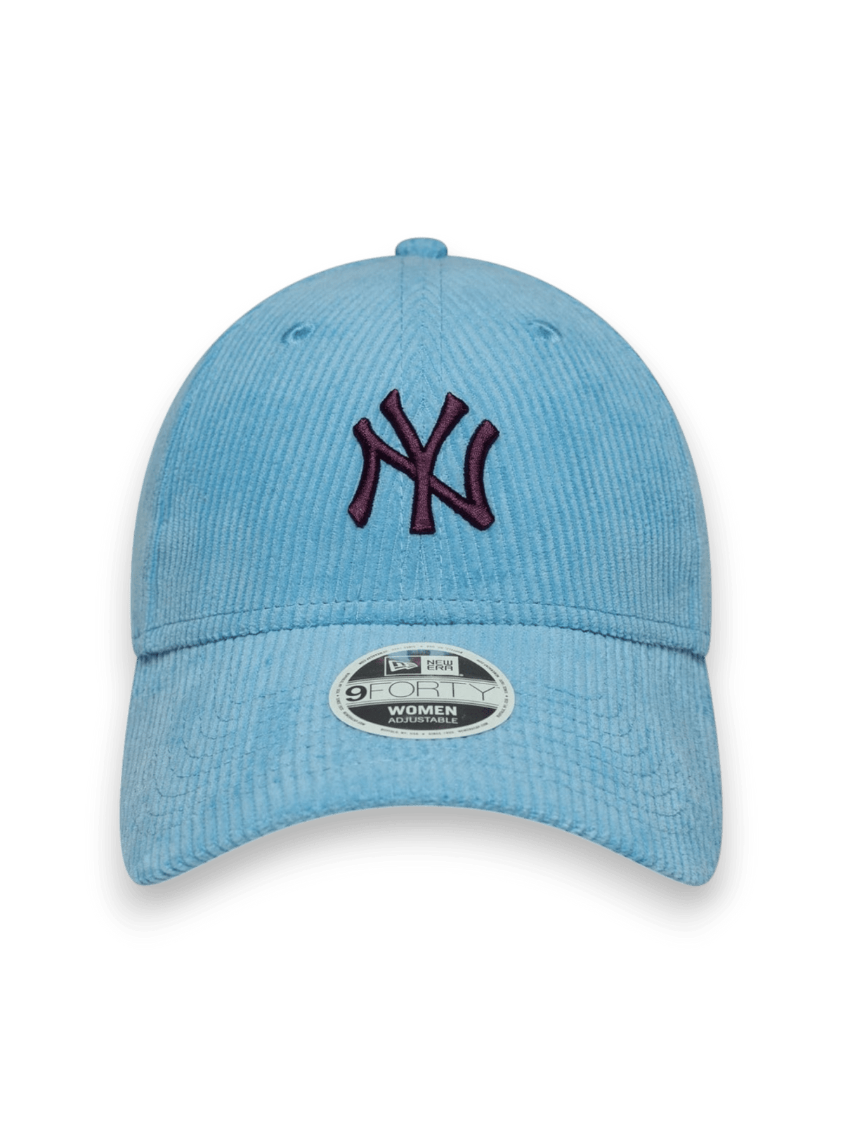 New Era New York Yankees Womens MLB Cord Pastel Blue 9FORTY Adjustable Cap