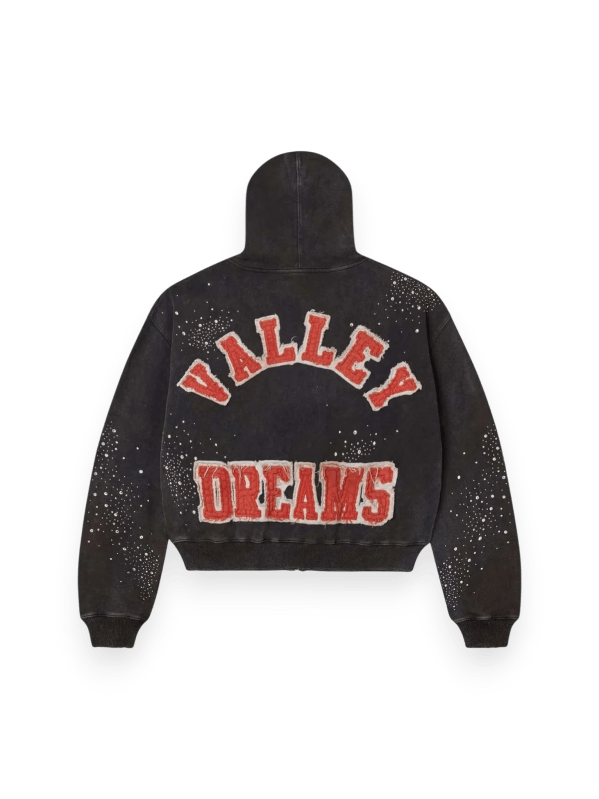 Vale Forever Pluto Clustered Zip-Up Hoodie Black