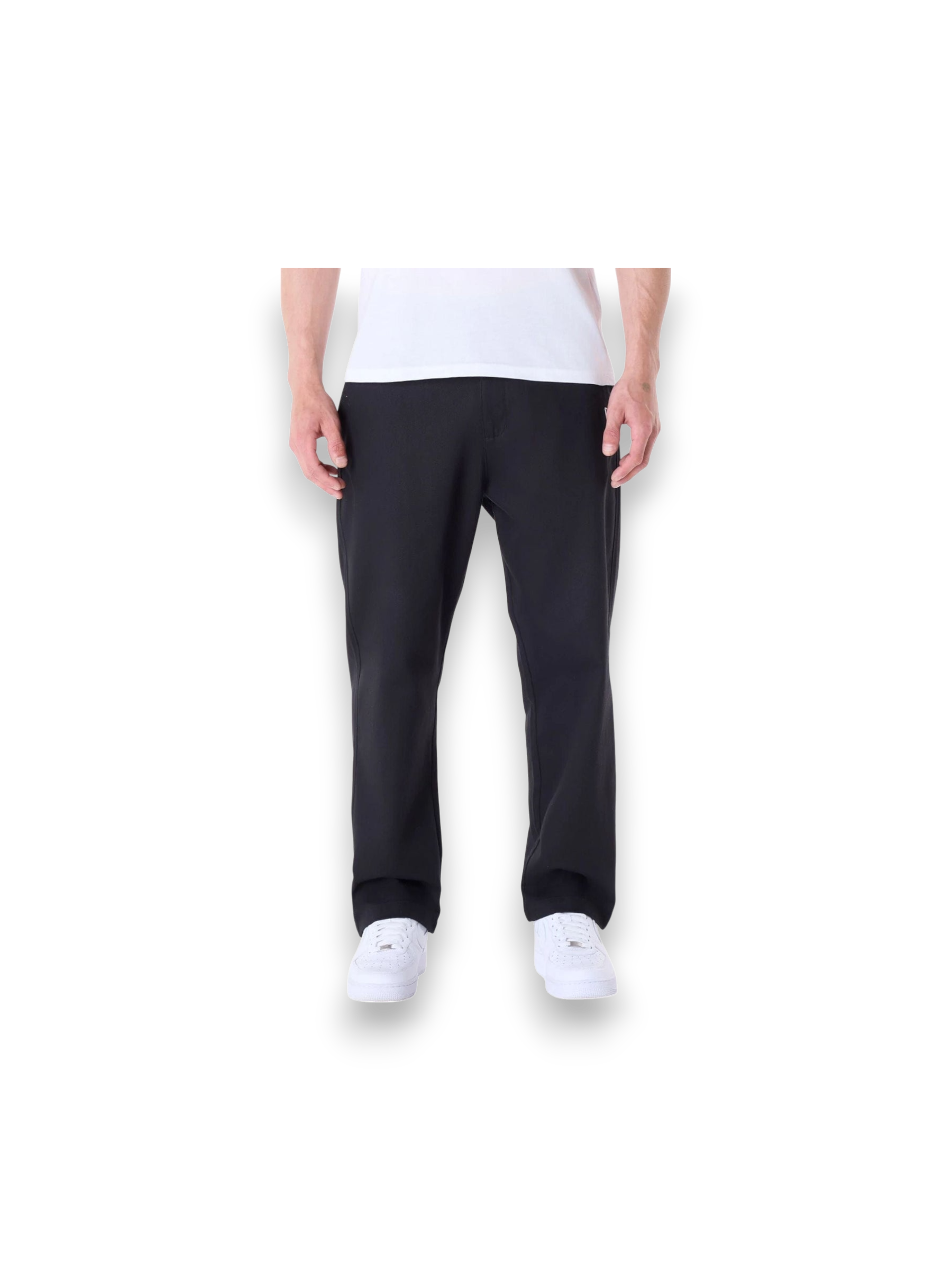 New Era Black Chino Trousers