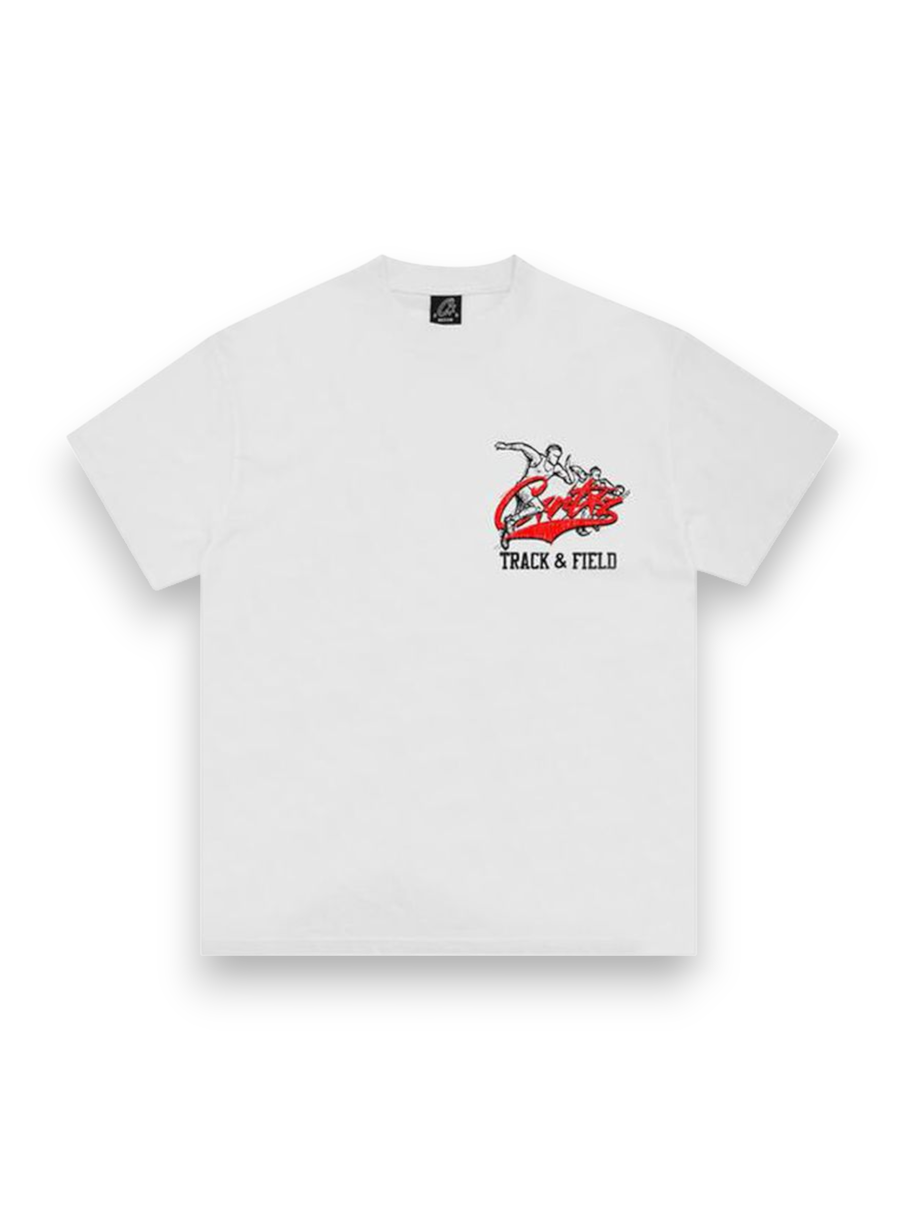 Corteiz Track and Field Tee White New Blank