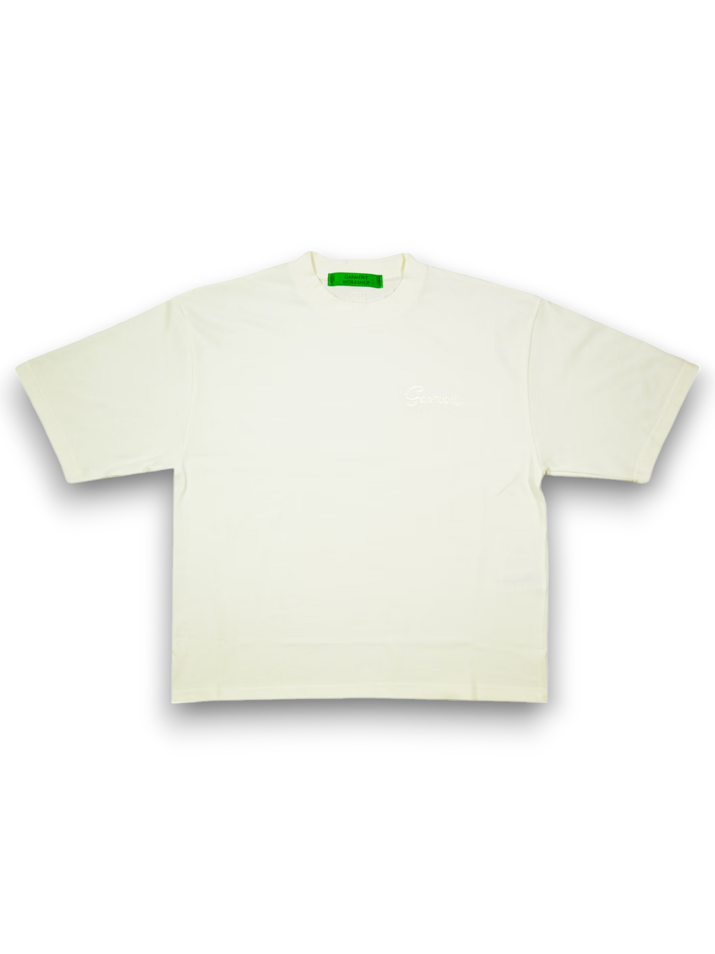 Garment Workshop Double Embroidery Tee Heavy Cream