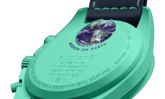Omega x Swatch bioceramic moonswatch mission on Earth Polar Lights