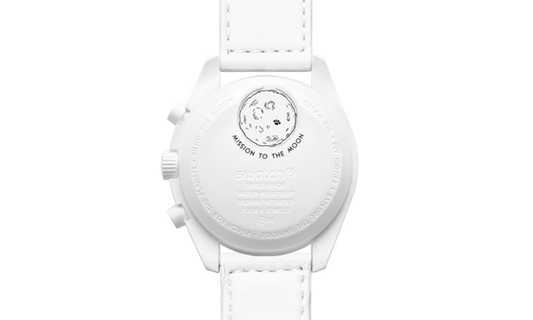 Omega x Swatch bioceramic moonswatch mission on Moonphase Snoopy Full Moon