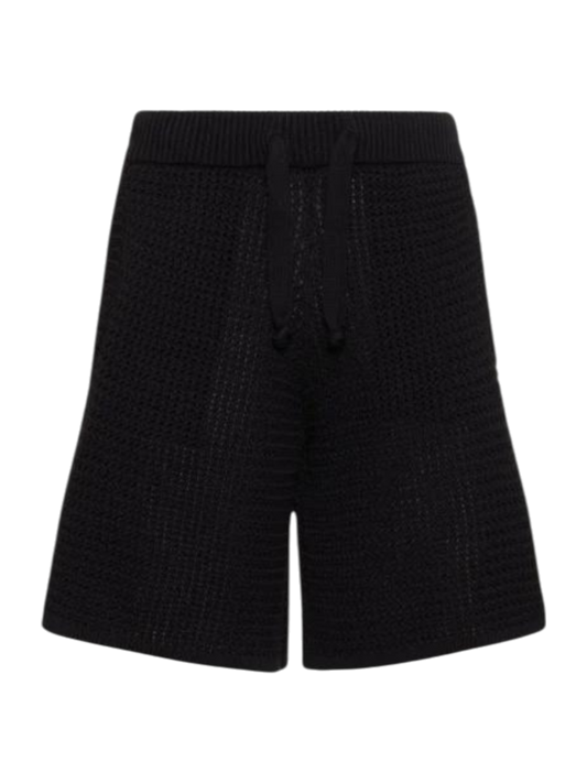 Garment  Crochet Shorts Black