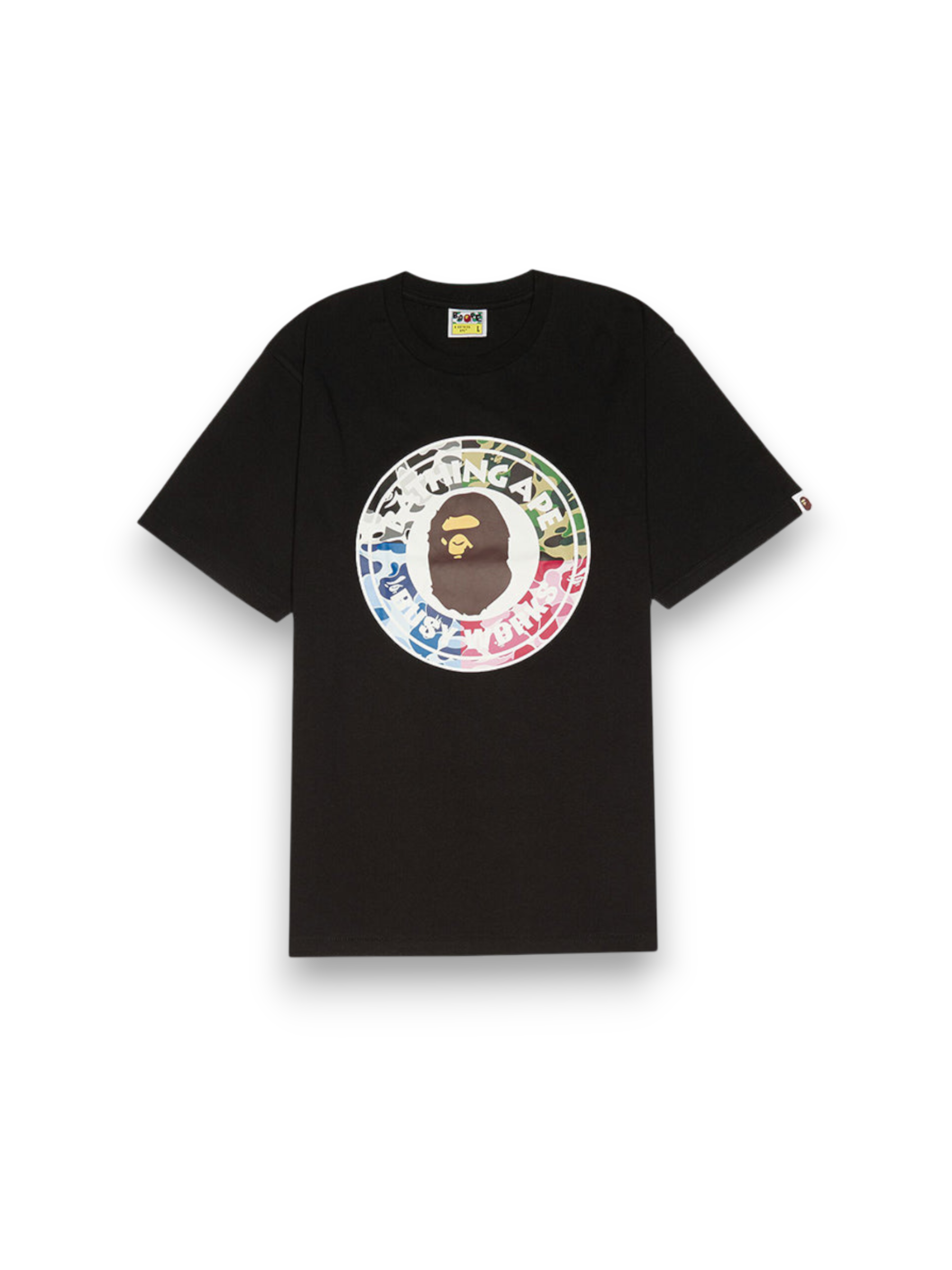 BAPE ABC Camo Crazy Busy Works Tee Black