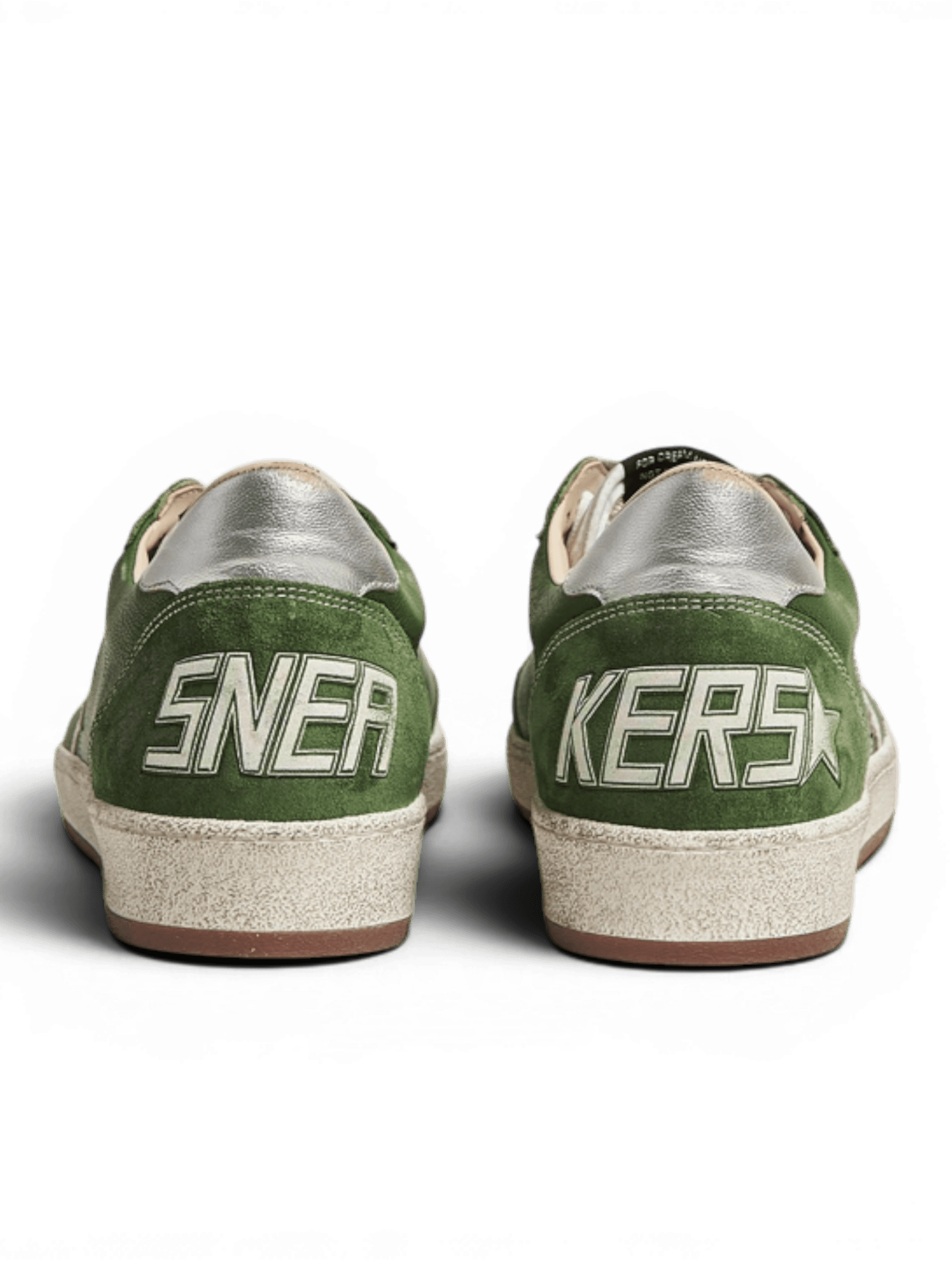 Golden Goose Ball Star Sneakers Green/White