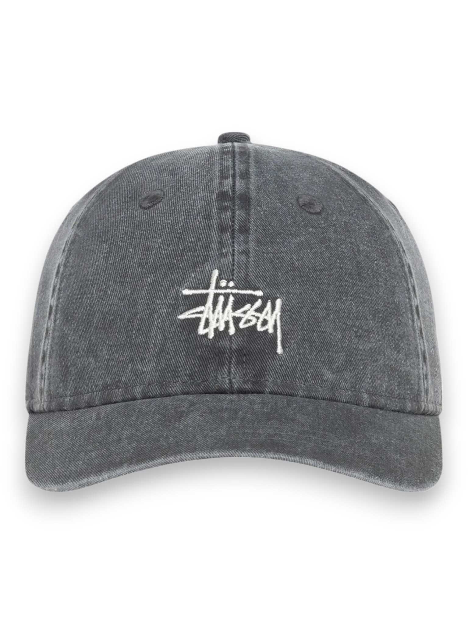 STÜSSY BASIC CAP CHARCOAL