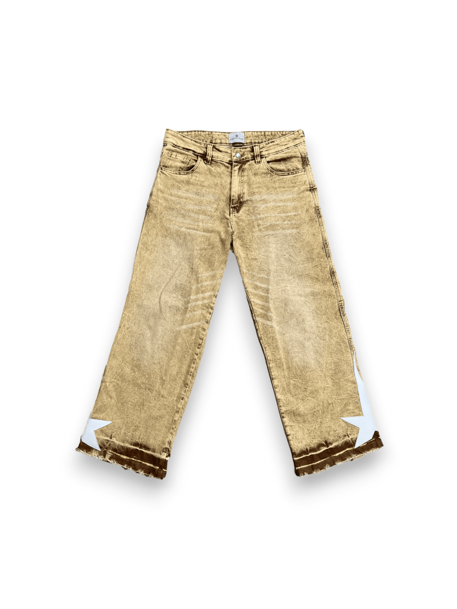 Alessio Giffi Stardust Beige Bootcut Denim