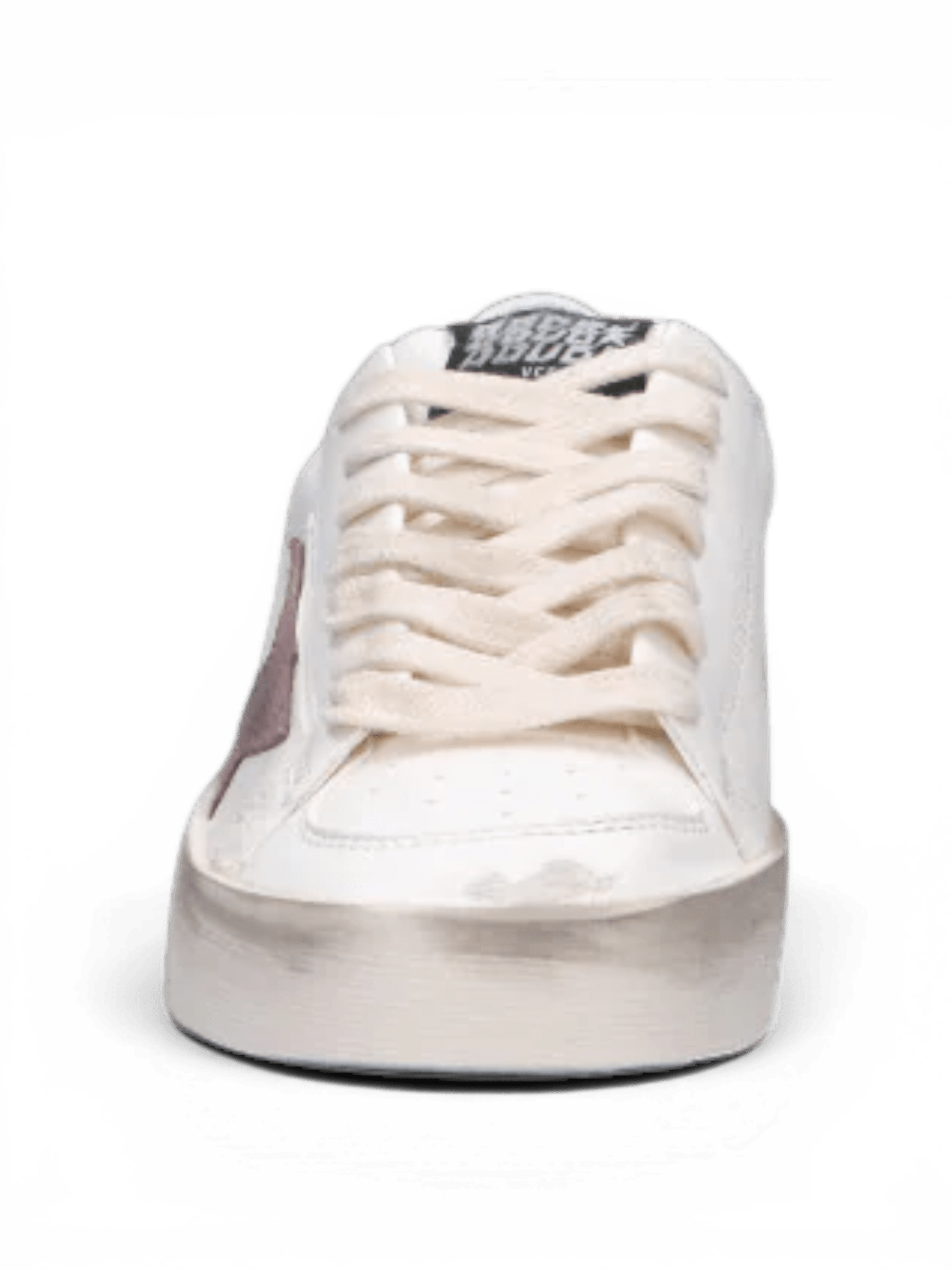 GOLDEN GOOSE - STARDAN Sneaker bianca/rosa in pelle