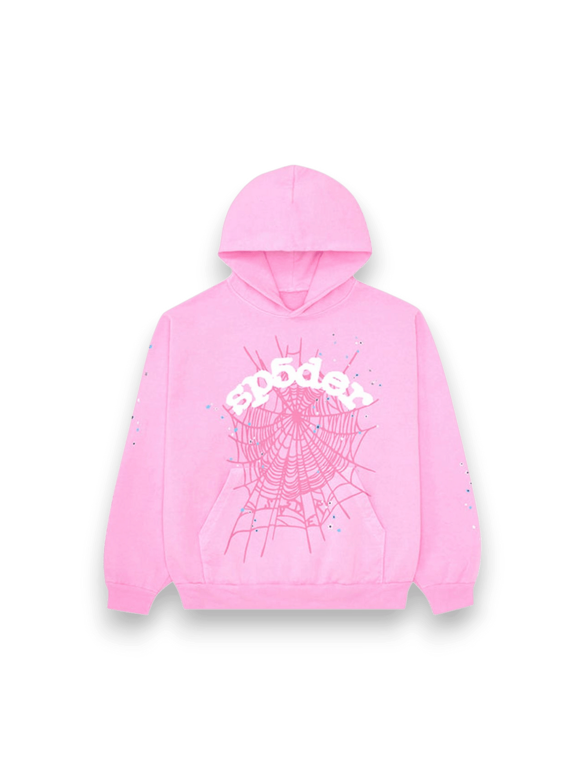 Sp5der Og Web Hoodie Pink