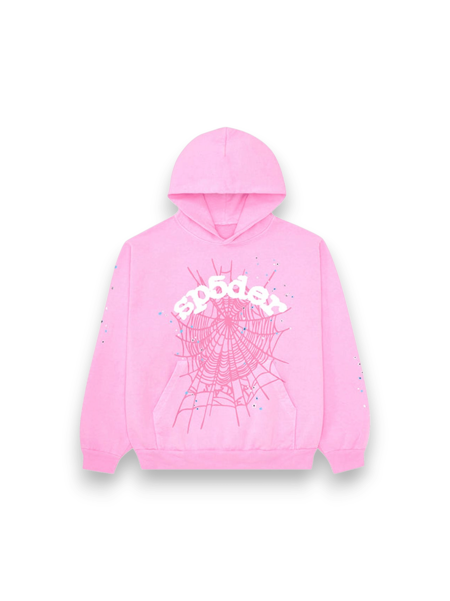 Sp5der Og Web Hoodie Pink