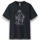 KAWS x Uniqlo x Sesame Street Companion Trash Can Outline Tee Black