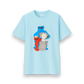 KAWS x Uniqlo x Sesame Street Companion Trash Can Tee (Asia Sizing) Light Blue