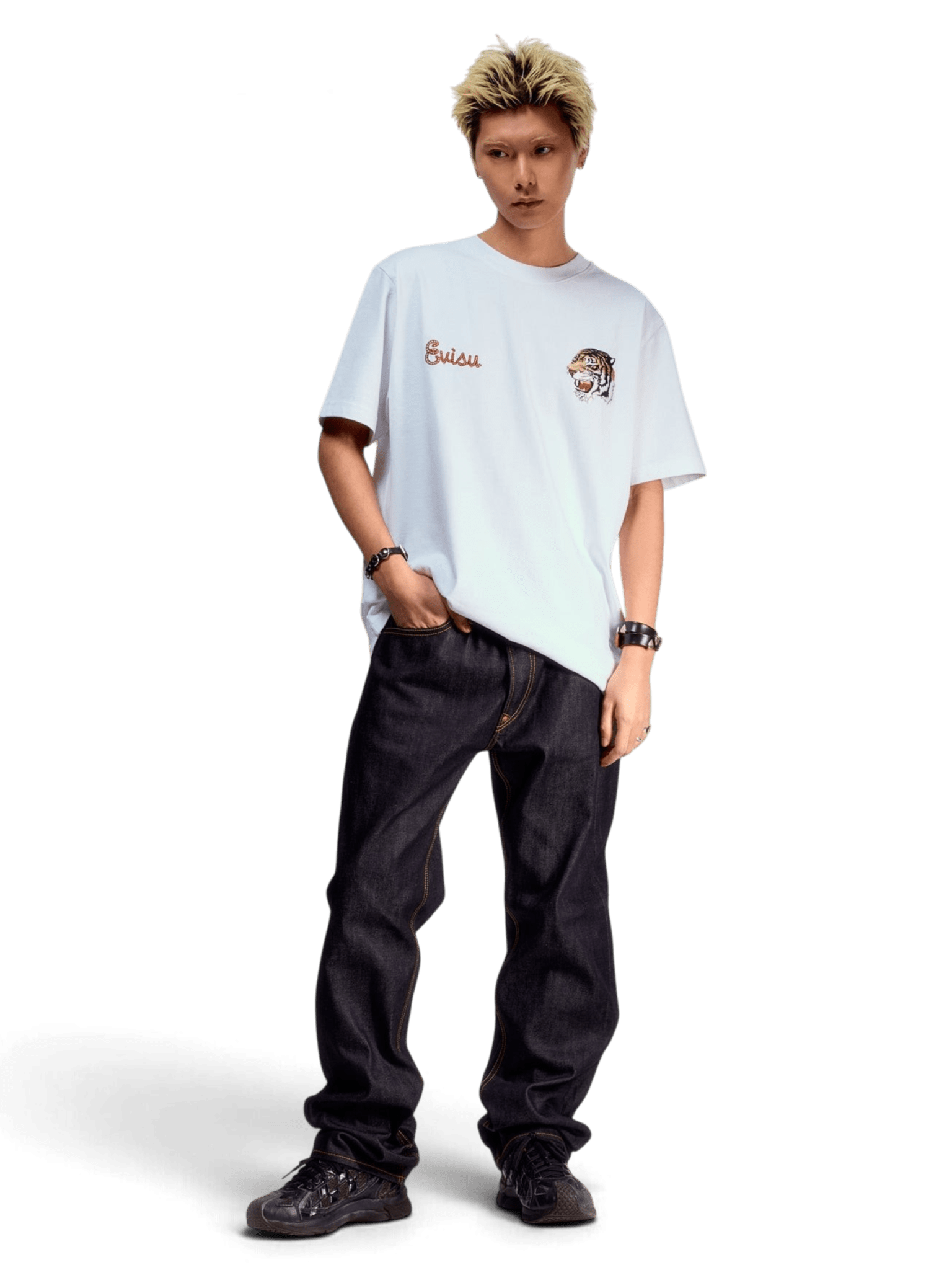 Evisu Daicock Print Baggy Jeans #2000