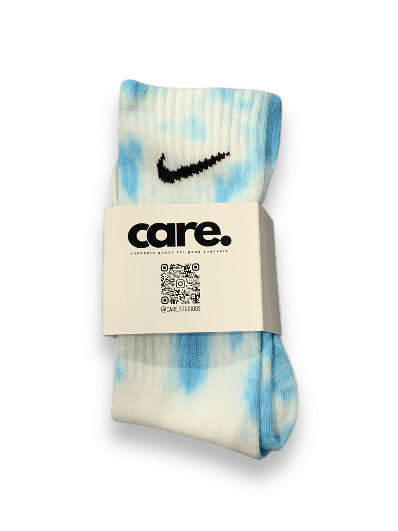 Nike Tie Dye Socks Baby Blue by CARE STUDIOS