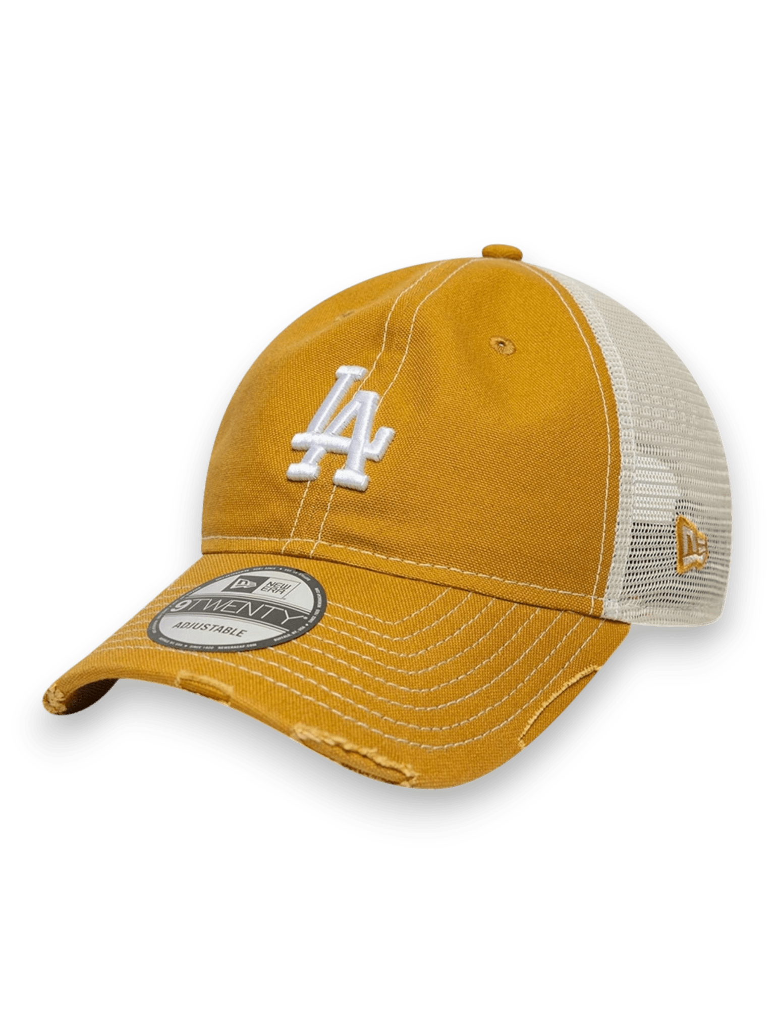 New Era Cap 9TWENTY Trucker LA Dodgers MLB Cotton Canvas Beige