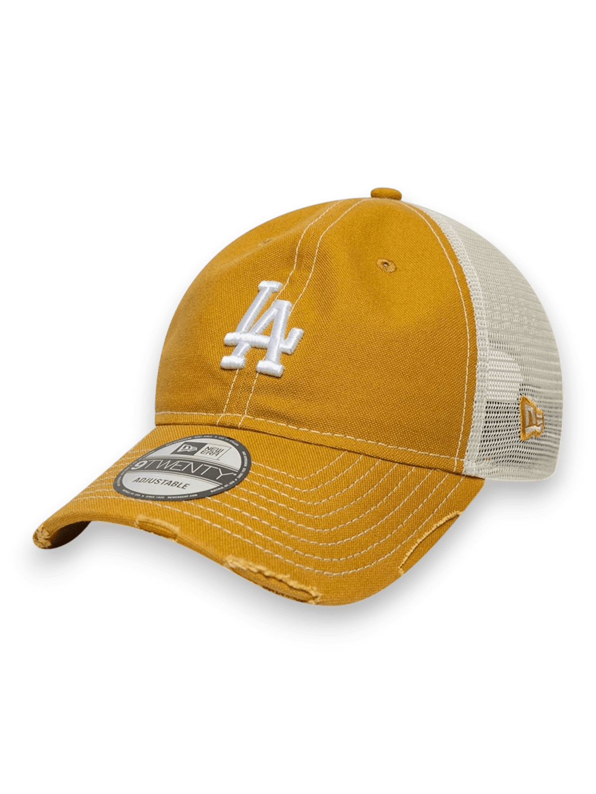 New Era Cap 9TWENTY Trucker LA Dodgers MLB Cotton Canvas Beige