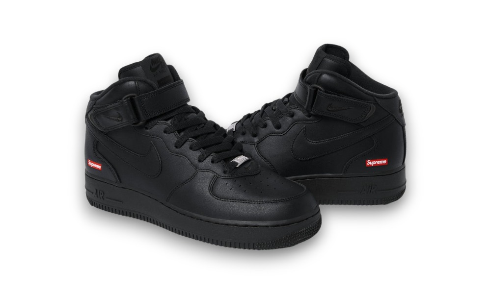 Nike Air Force 1 Mid Supreme Black