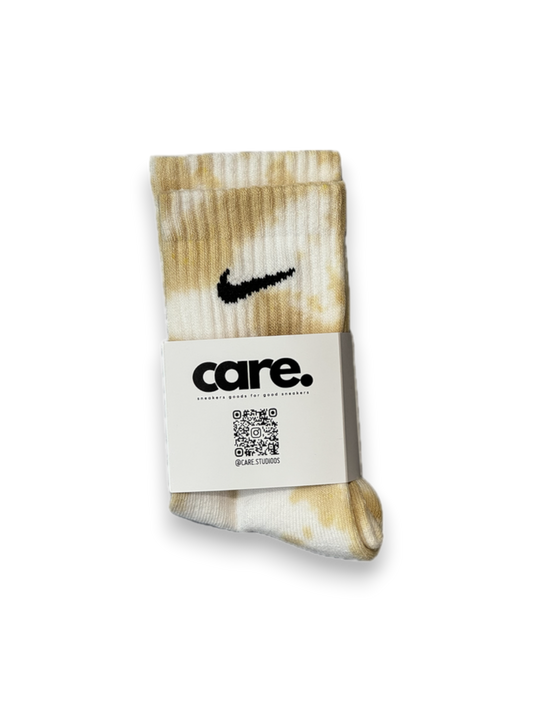 Nike Tie Dye Socks khaki by CARE STUDIOS