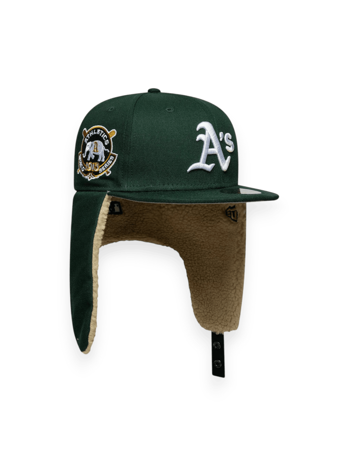 New Era Cap 59FIFTY Fitted Dogear Athletics MLB World Series Dark Green