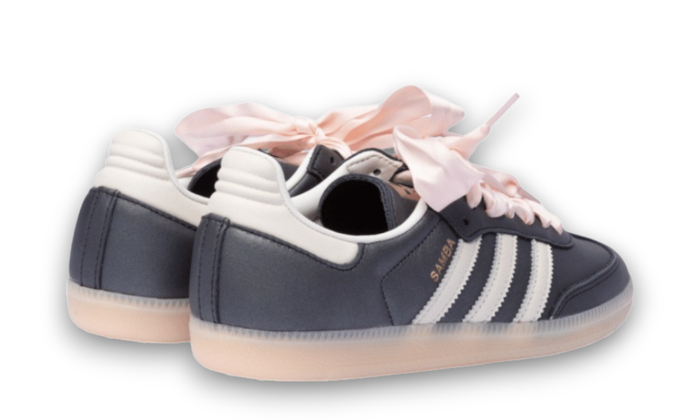 Adidas Samba OG Black Pink Ribbon Laces