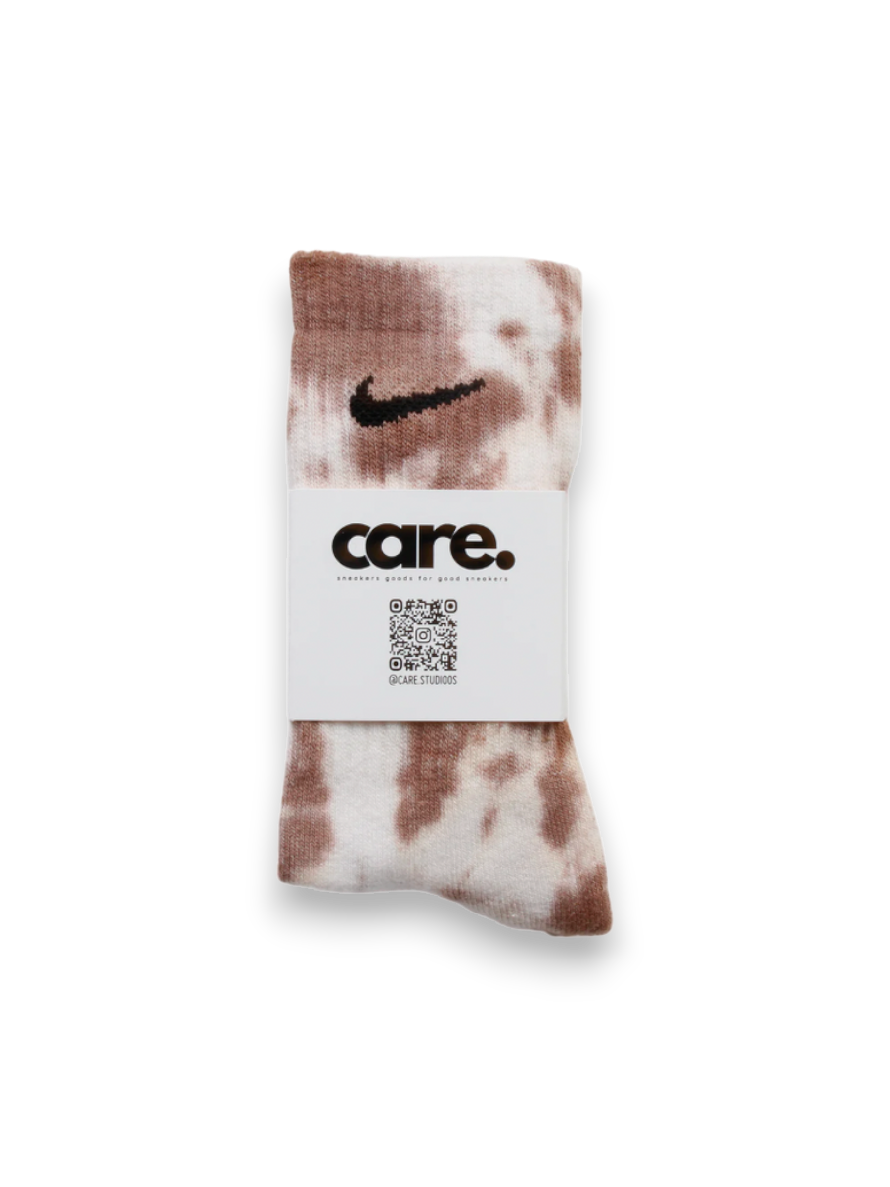 Nike Tie Dye Socks Brown by CARE STUDIOS