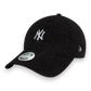 New Era New York Yankees Womens Borg Black 9FORTY Adjustable Cap