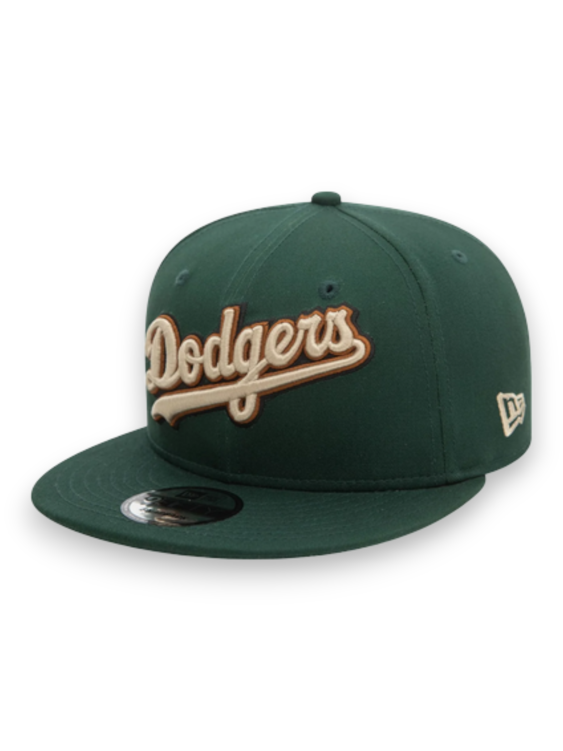 New Era LA Dodgers Wordmark Patch Dark Green 9FIFTY Snapback Cap