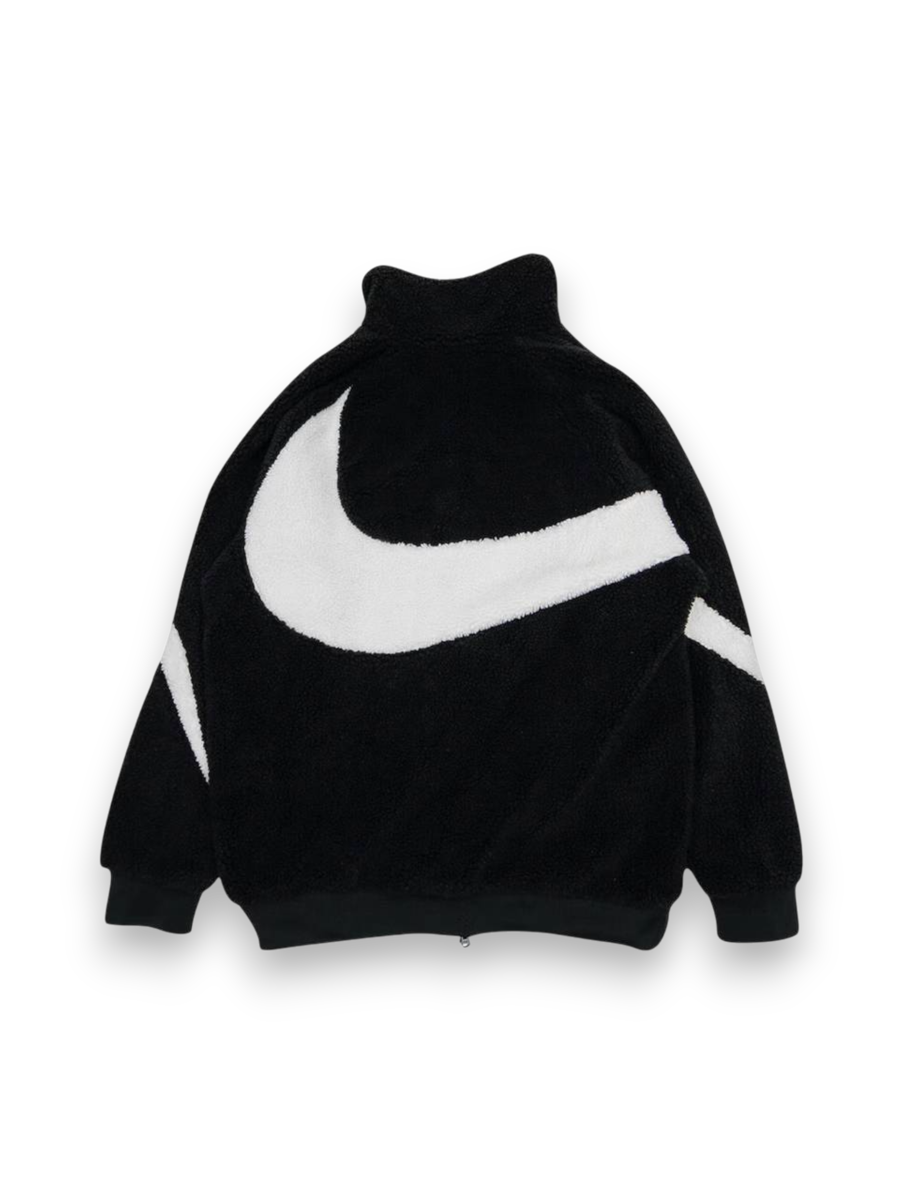 Nike Big Swoosh Reversible Boa Jacket (Asia Sizing) Black White