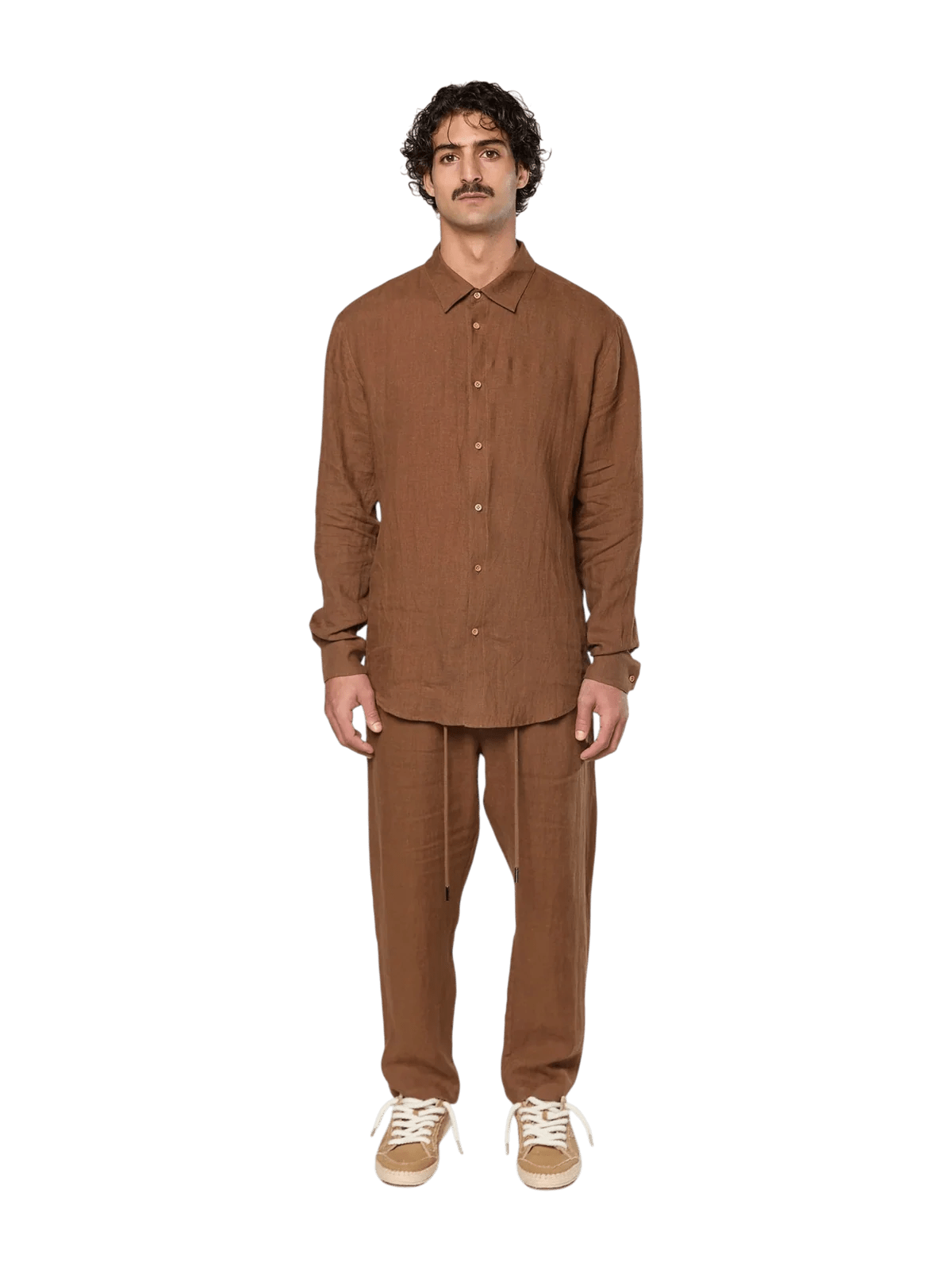 AINKER – Linen 777 Brown Pants