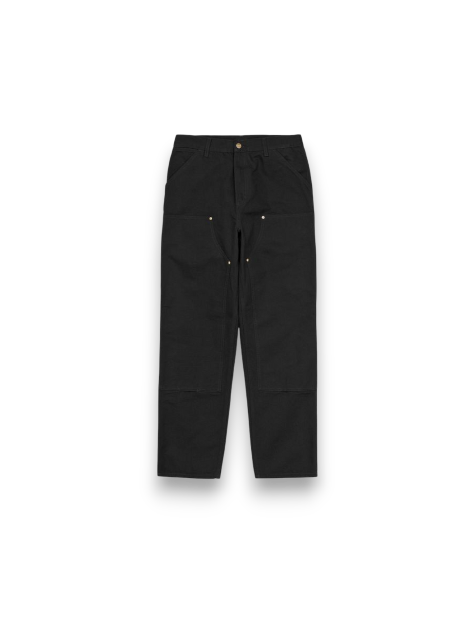 Carhartt WIP Double Knee Organic Pant Dearborn Pantaloni (black aged canvas)