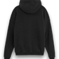 STAY HUMAN RIPPED RELAXED ZIPPED HOODIE BLACK WASHED