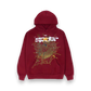 Sp5der Logo Hoodie Maroon