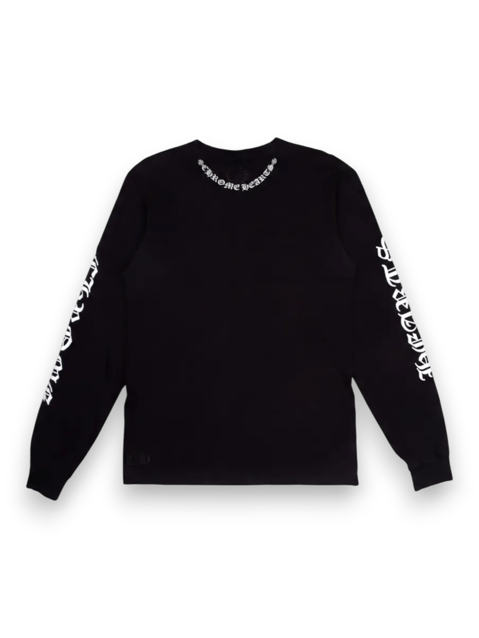 Chrome Hearts Long Sleeve Neck Print Logo Black/White