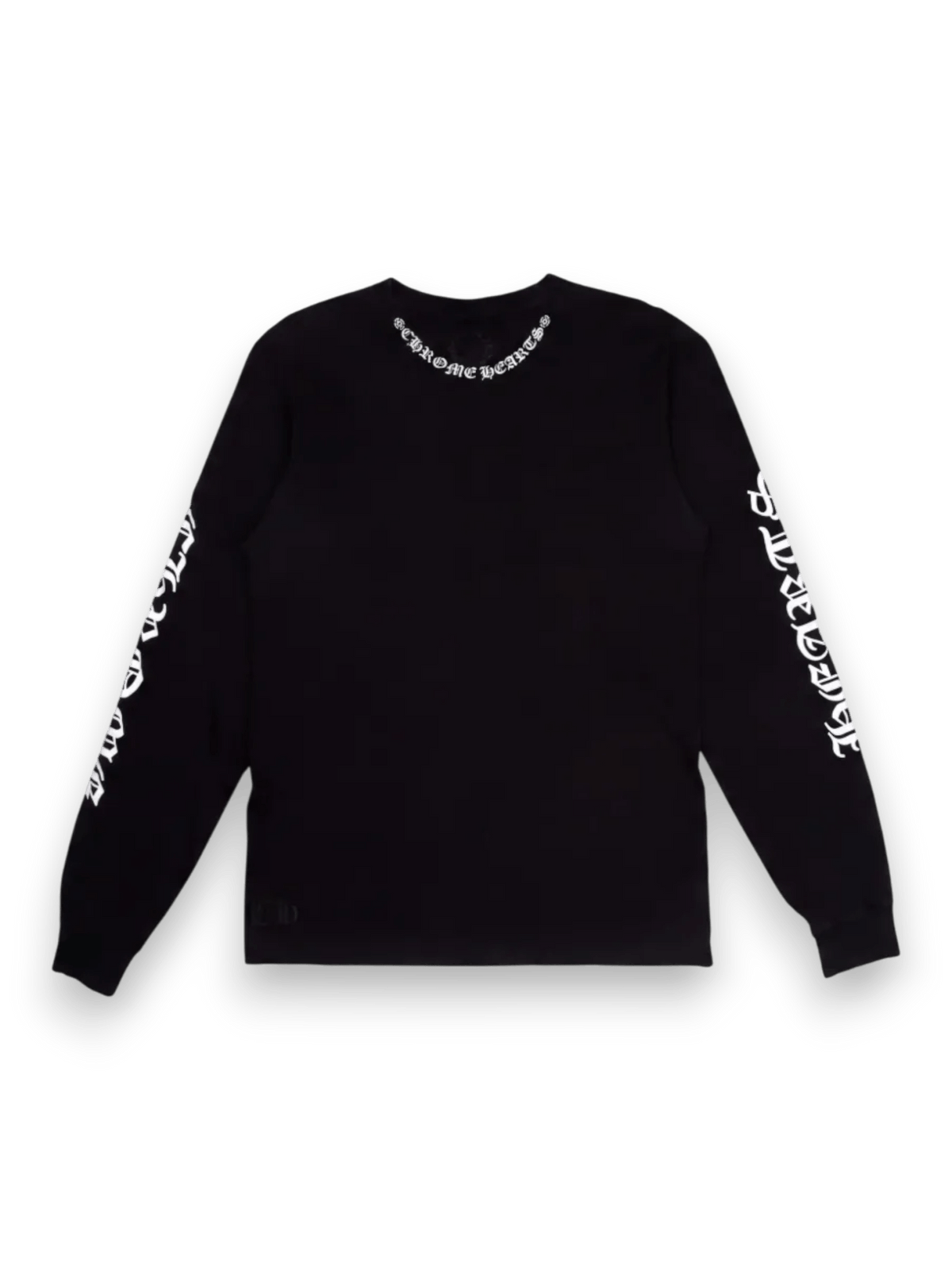 Chrome Hearts Long Sleeve Neck Print Logo Black/White