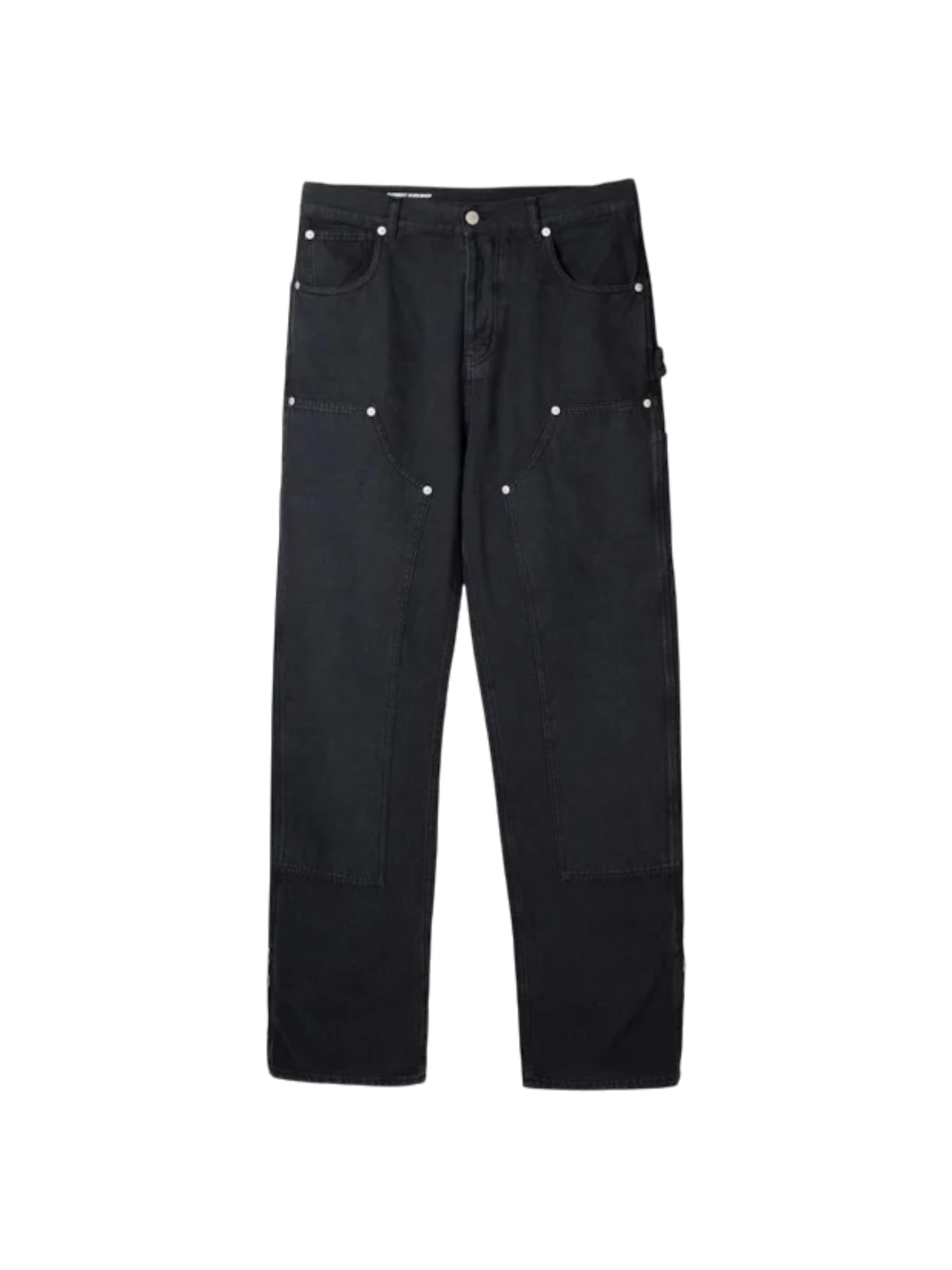 Garment Workshop Double-Knee Carpenter Jeans Washed Black