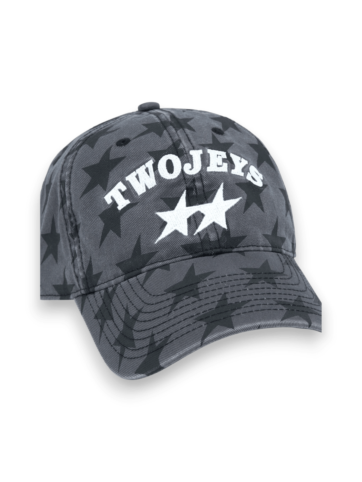 Twojeys All-Over Black Dad Cap