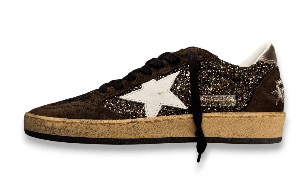 Golden Goose 'Ball Star' Glitter Brown (Women's)