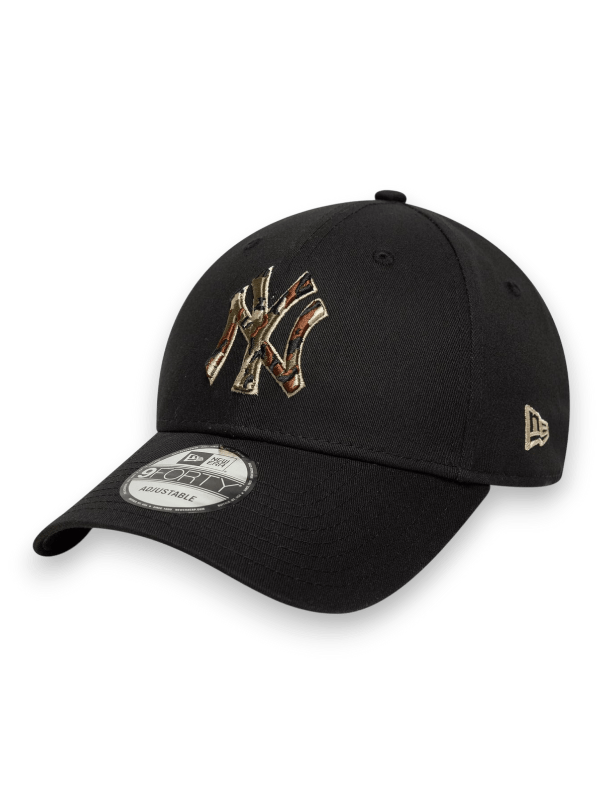 New Era 9FORTY New York Yankees MLB Outline Camo Black