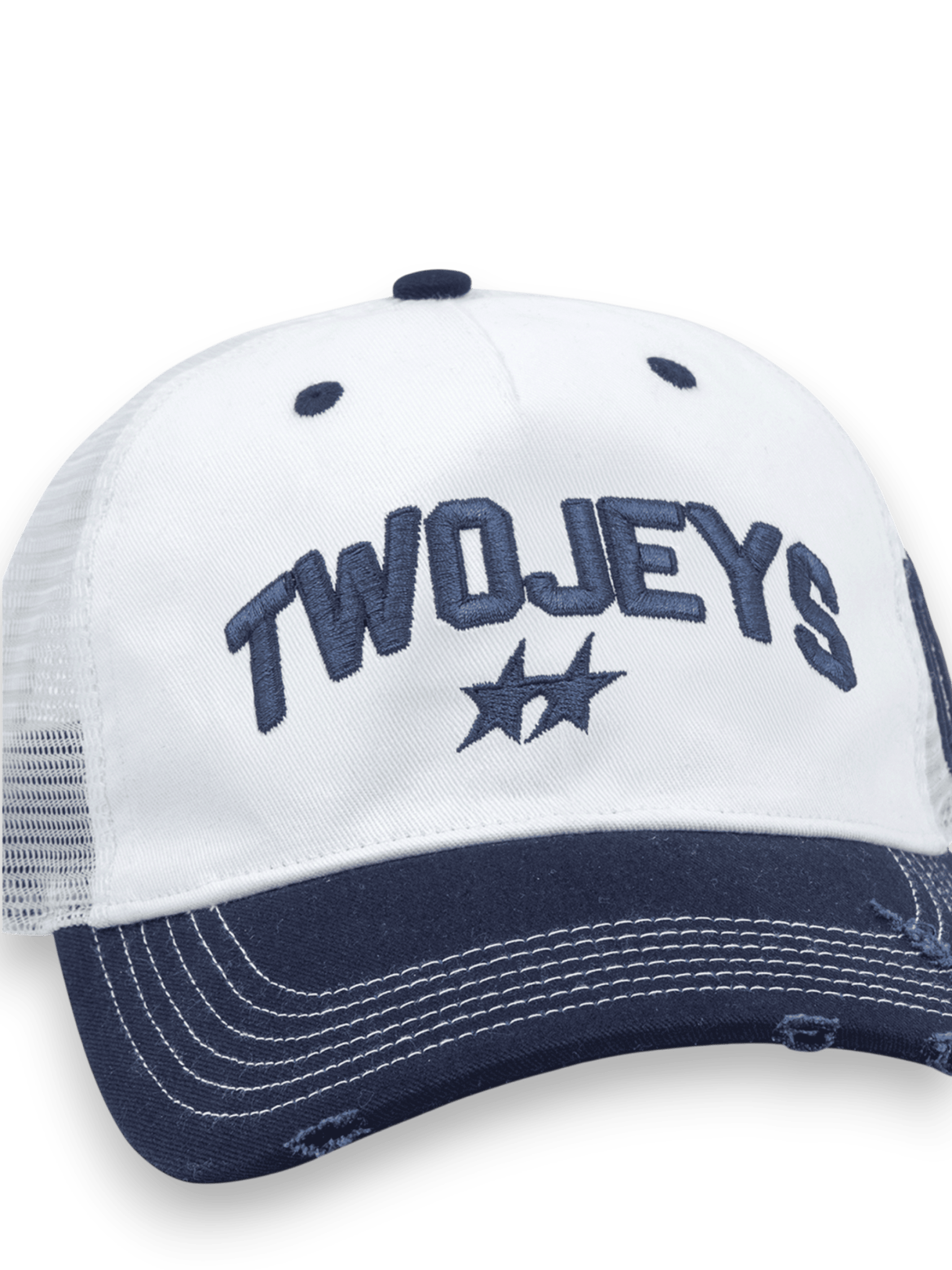 Twojeys White Icon Trucker