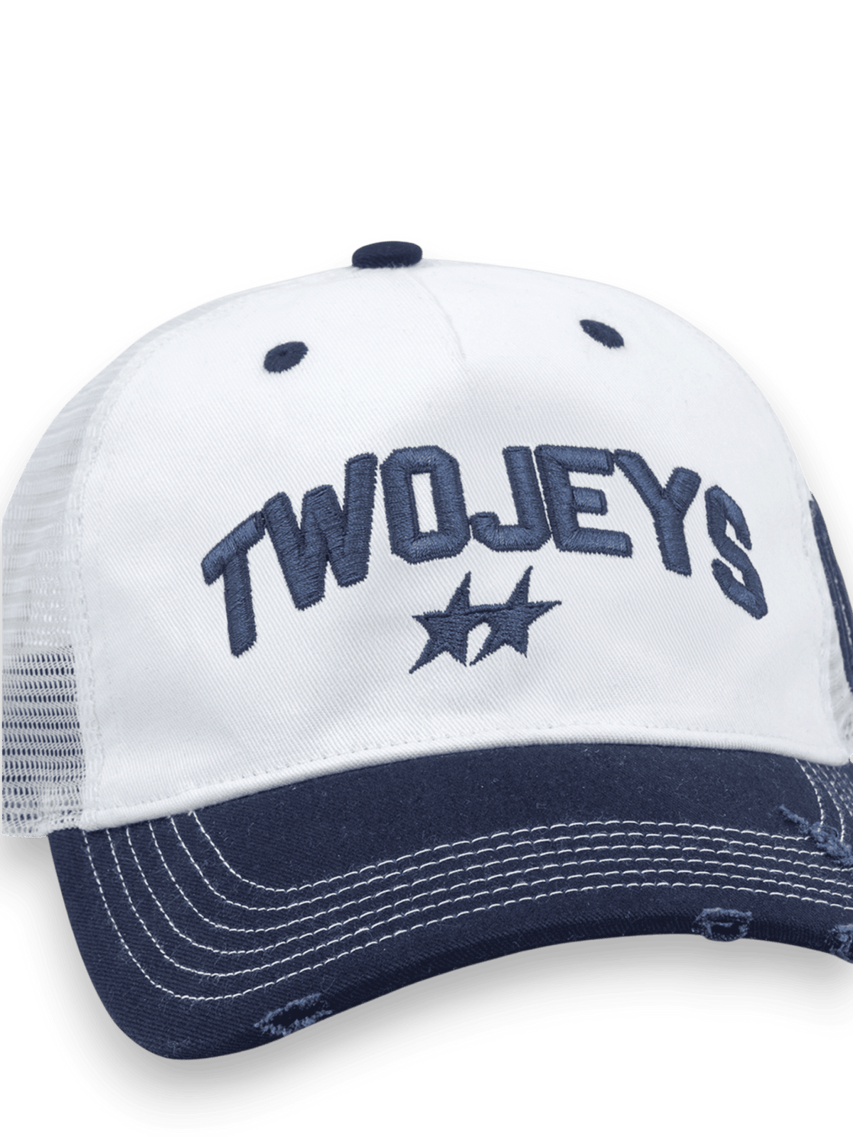 Twojeys White Icon Trucker