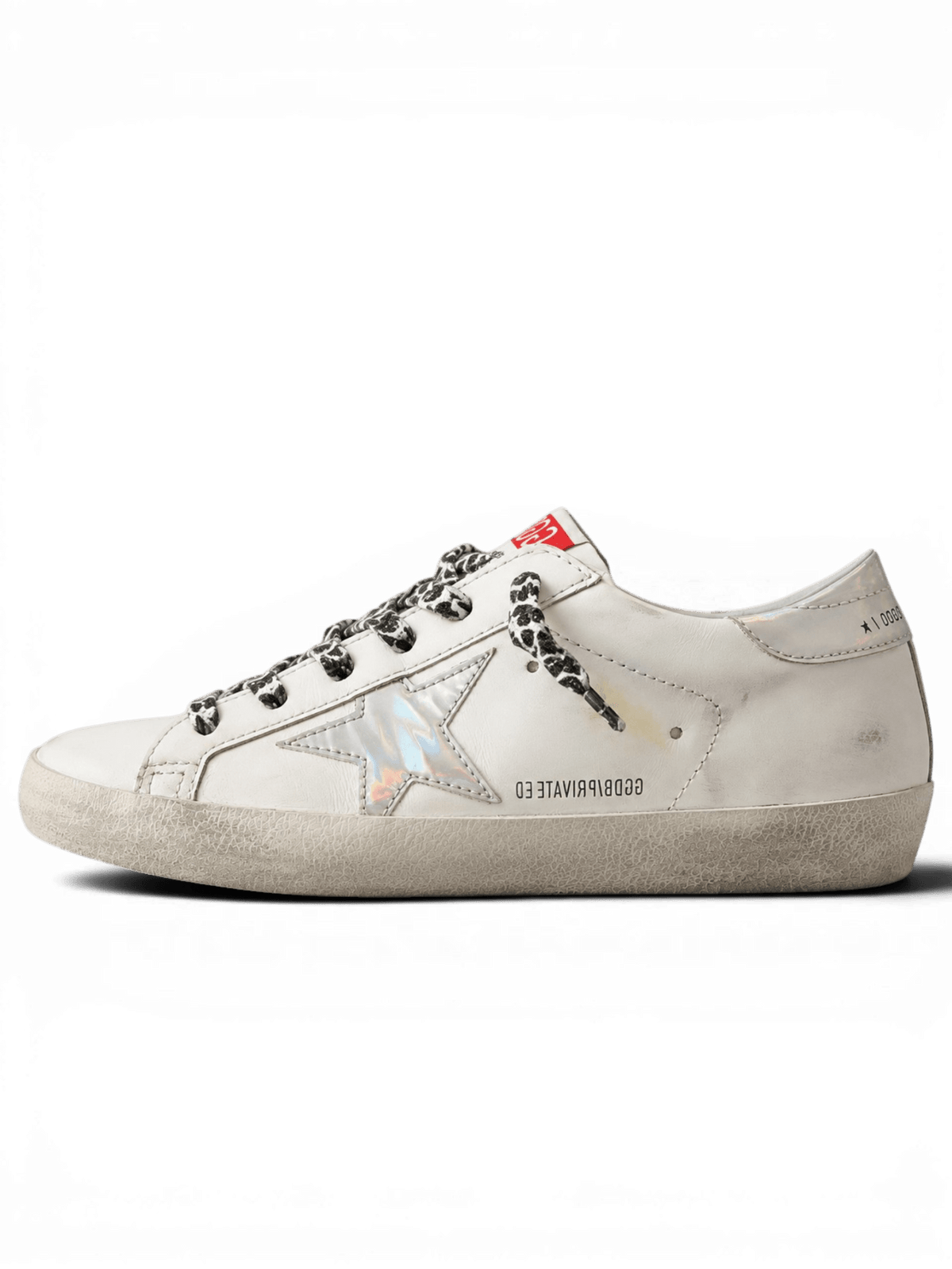 Golden Goose Super-Star White Optic Laminated Star And Heel Private Edt
