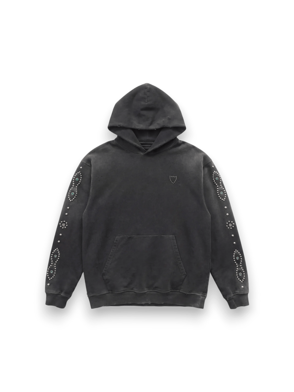 HTC UNISEX MOUSTACHE HOODIE BLACK