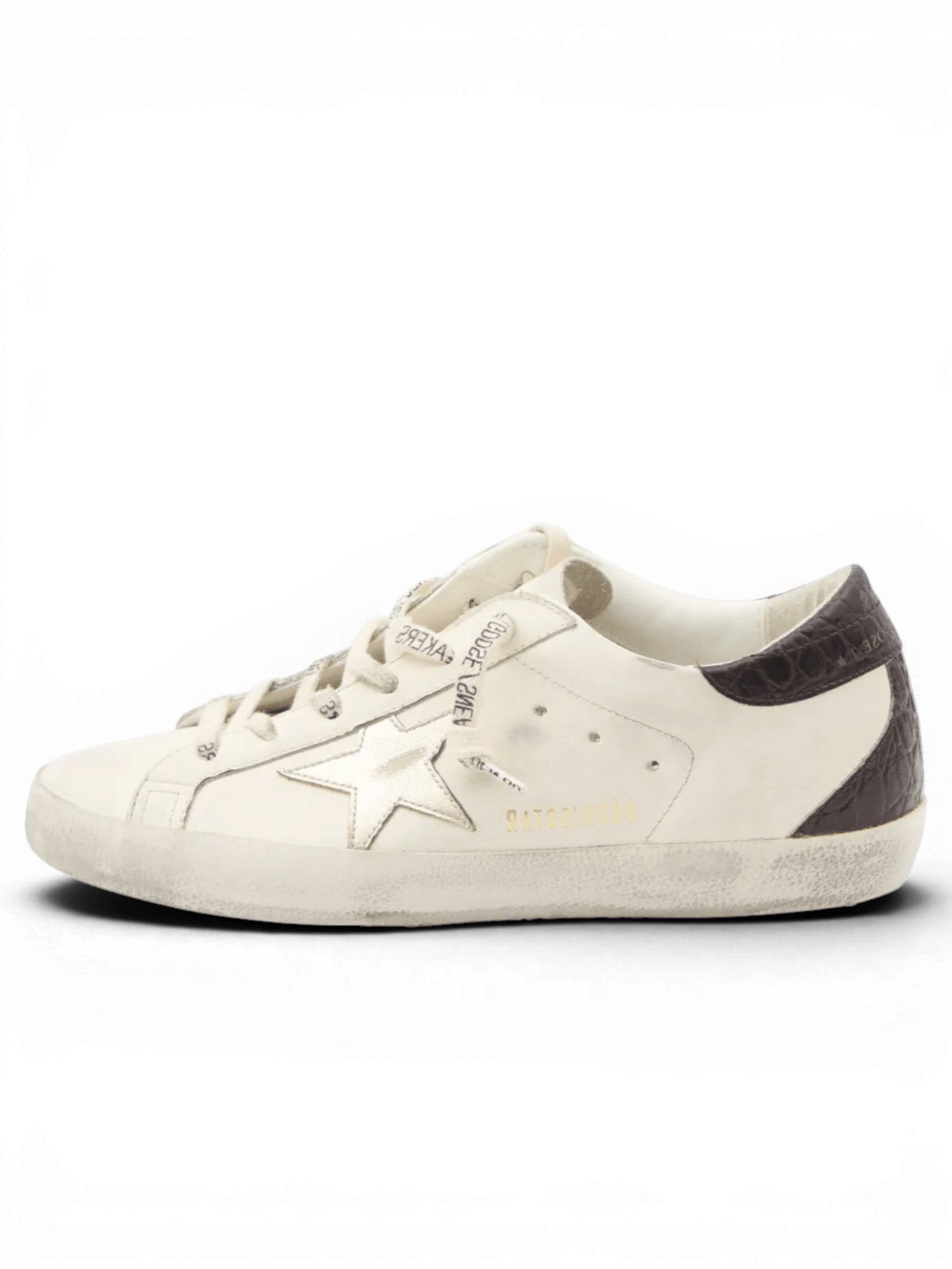 Golden Goose Sneakers Super-Star con effetto coccodrillo