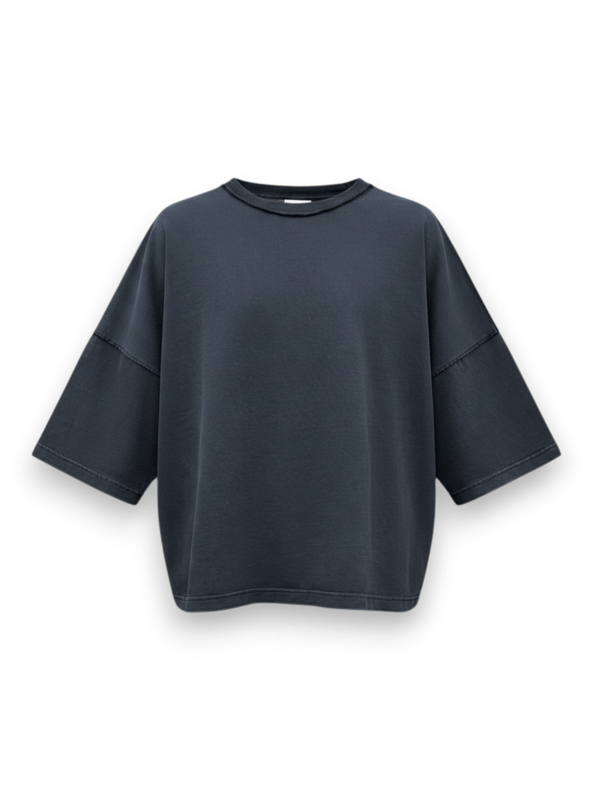 STAY HUMAN ON EARTH STONE WASH SHORT SLEEVE T SHIRT RELAXED FIT BLACK