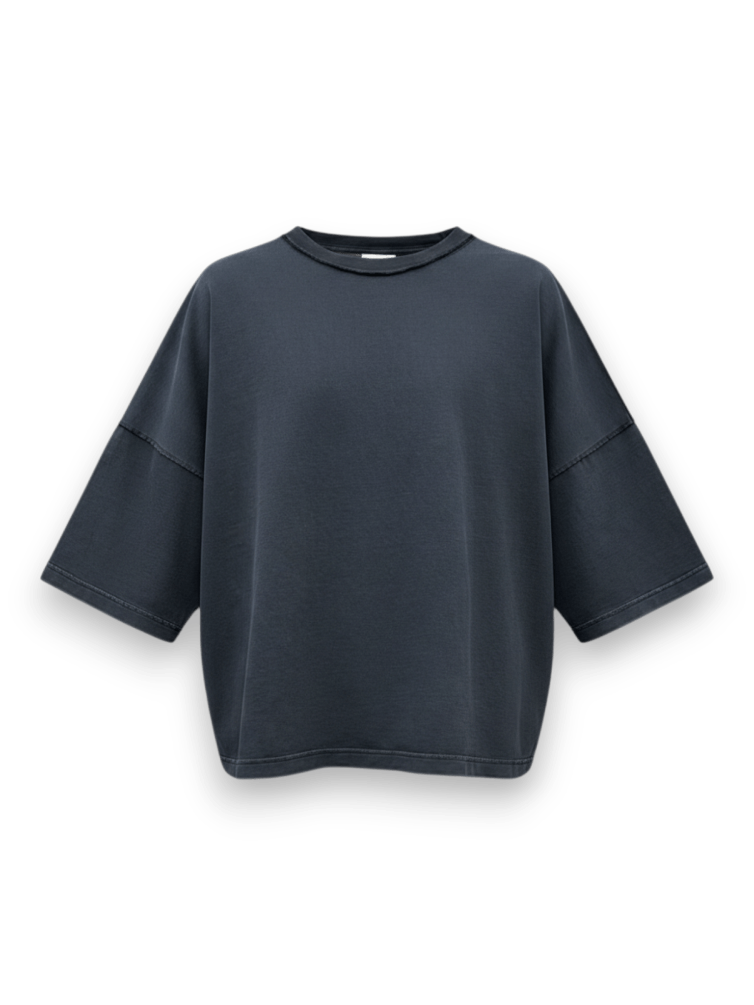 STAY HUMAN ON EARTH STONE WASH SHORT SLEEVE T SHIRT RELAXED FIT BLACK
