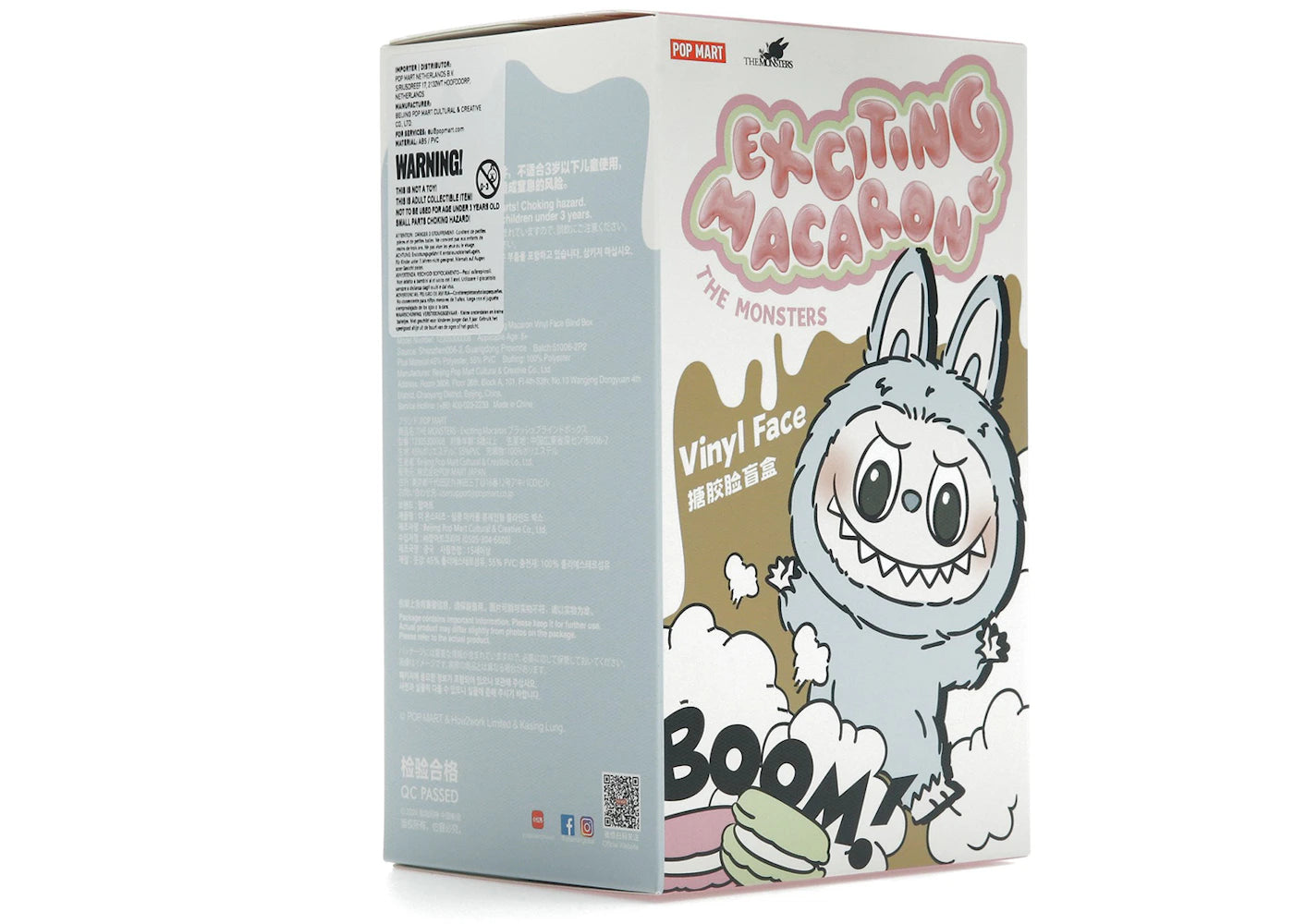 Pop Mart Labubu The Monsters Tasty Macarons Vinyl Plush Pendant Single Blind Box
