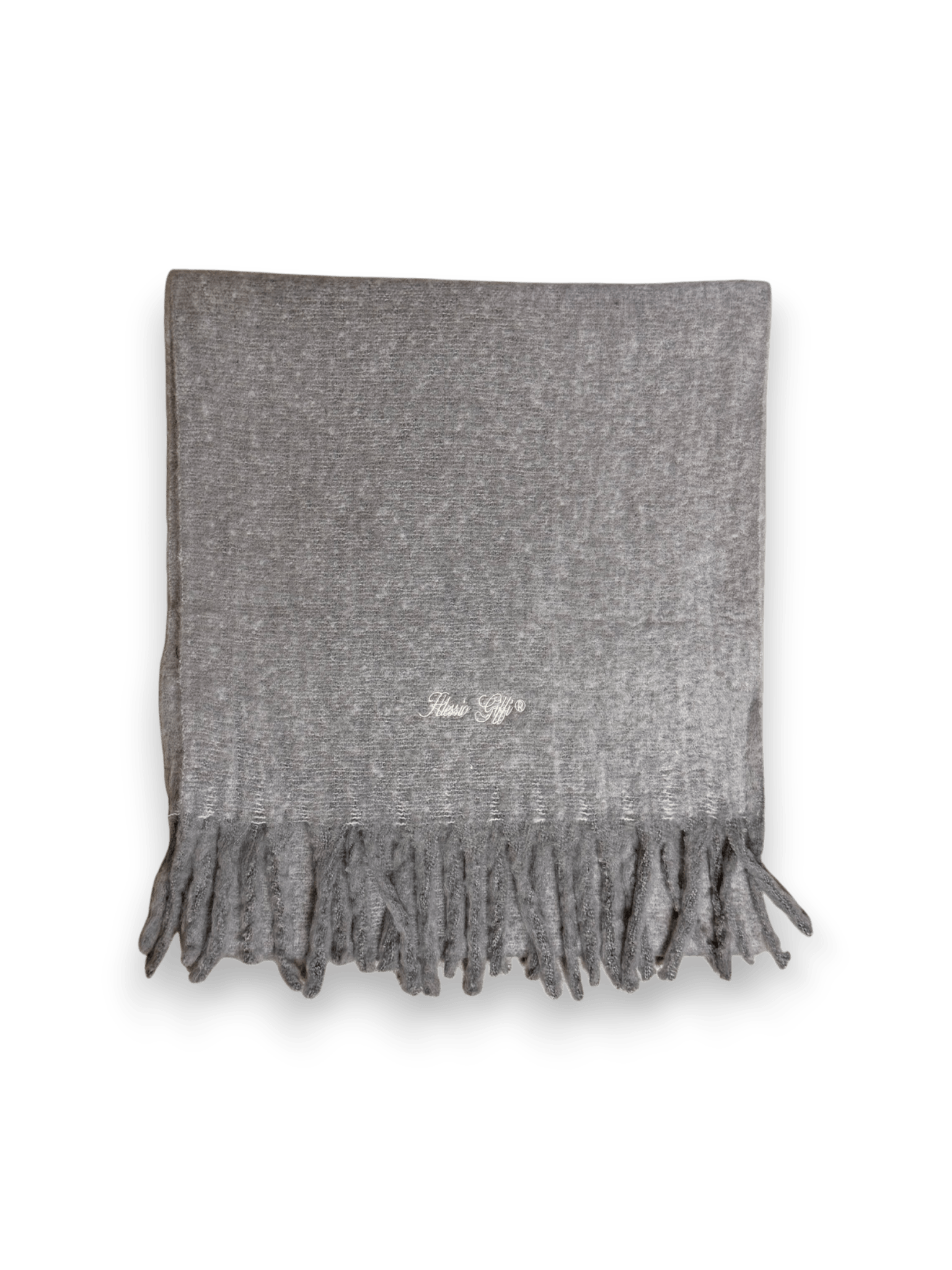 Alessio Giffi "Let It Snow” Scarf – Warm Grey