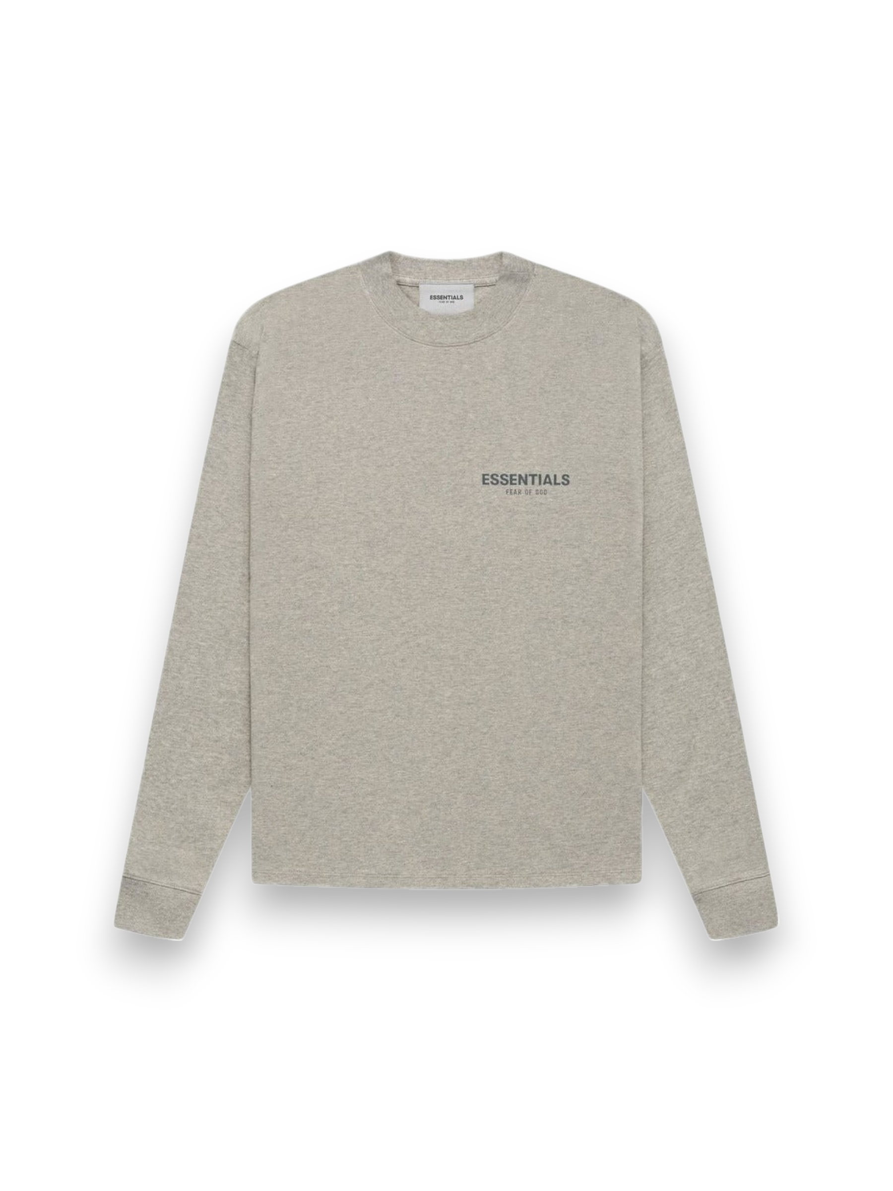 Fear of God Essentials Core Collection T-shirt L/S Dark Heather oatmeal